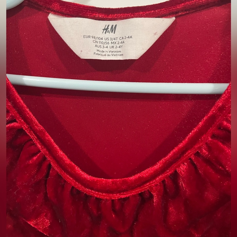 H&M Scarlet Velvet Top - Picture 3 of 3